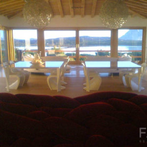 affitto villa punta aldia sardegna sala pranzo fazzi real estate